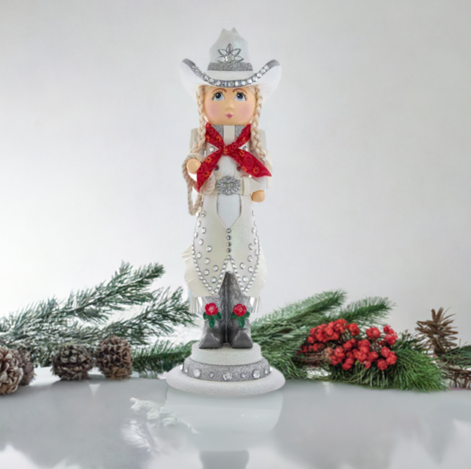 The Canton Christmas Shop 18" Hollywood Nutcrackers Rhinestone Cowgirl Nutcracker by Kurt Adler